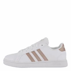 Grand Court Shoes Cloud White / Copper Met. / Light Granite(189409 Adidas J Grand Court Jr Vitguld)