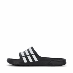 ADIDAS Duramo Slides Core Black / White / Core Black(Duramo Slide Black 1 White Black 1)