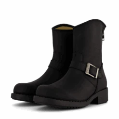 Low Boot Zip Back Black/Silver(Low Boot Zip Back Black Silver) -Heppo Butik 49754 00 005