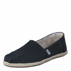 Toms Seasonal Classics Black Washed Canvas Rope Sole(Seasonal Classics Black Washed Canvas Rope Sole) -Heppo Butik 50289 20 291402cb 1b0f 41de 8a99 b5c6e7b4a18e