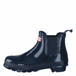 Hunter Womens Original Chelsea Gloss Navy(Womens Original Chelsea Gloss Navy)