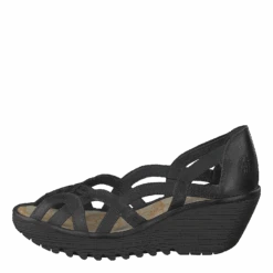 Fly London Yadi718fly Colmar Black(Yadi718fly Colmar Black)