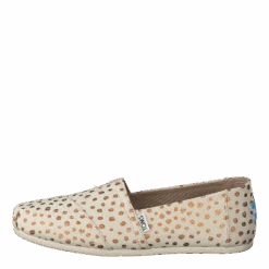 Toms Alpargata Rose Gold/natural Canvas Dots(Alpargata Rose Gold Natural Canvas Dots)