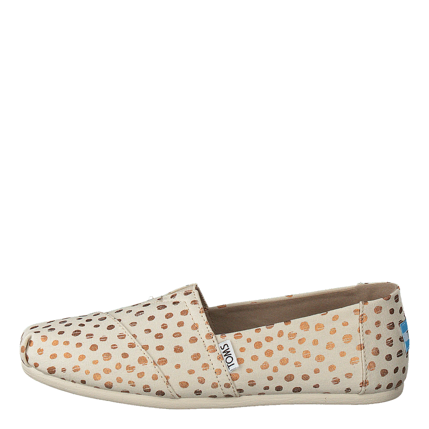 Toms Alpargata Rose Gold/natural Canvas Dots(Alpargata Rose Gold Natural Canvas Dots) 1 Toms Alpargata Rose Gold/natural Canvas Dots(Alpargata Rose Gold Natural Canvas Dots)