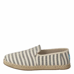 Toms Deconstructed Alpargata Rope Black Woven Stripe(Deconstructed Alpargata Rope Black Woven Stripe)