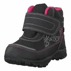 Gulliver 430-2962 Waterproof Warm Lined Black/fuchsia(430 2962 Waterproof Warm Lined Black Fuchsia) -Heppo Butik 60101 55