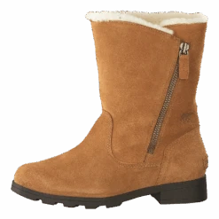 Sorel Youth Emelie Foldover Camel Brown, Natural(Youth Emelie Foldover Camel Brown Natural)