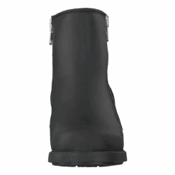 Mid Zip Boot Warm Lining Black/shiny Silver(Mid Zip Boot Warm Lining Black Shiny Silver) 10 Mid Zip Boot Warm Lining Black/shiny Silver(Mid Zip Boot Warm Lining Black Shiny Silver) -Heppo Butik 60115 32