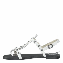 Bianco Bitt Leather Studs Sandal 800 - White(Bitt Leather Studs Sandal 800 White)