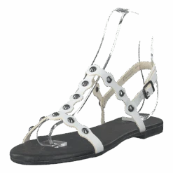 Bianco Bitt Leather Studs Sandal 800 - White(Bitt Leather Studs Sandal 800 White) -Heppo Butik 60125 26 3b9a536e 2924 4824 afae 05ea2d3397e1