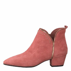 Sofie Schnoor Boot Raw Zip Suede Cher - Cherry(Boot Raw Zip Suede Cher Cherry)