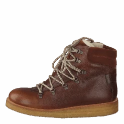 ANGULUS Tex-boot With Laces And Zipper Cognac/brown/brown(Tex Boot With Laces And Zipper Cognac Brown Brown)