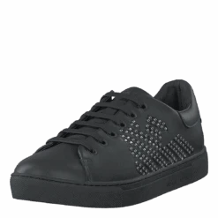 Emporio Armani Lace Up Sneaker B168 Black+silver(Lace Up Sneaker B168 Black Silver) -Heppo Butik 60214 08 caa2537d ebe0 4d03 bf4c d7d612e743cd