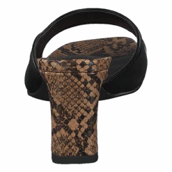 NA-KD Style Two Tonad Mules Black Snake(Style Two Tonad Mules Black Snake) -Heppo Butik 60217 96