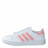 Adidas Originals Team Court J Ftwr White/glory Pink/core Bla(Team Court J Ftwr White Glory Pink Core Bla)