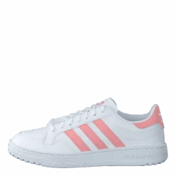 Adidas Originals Team Court J Ftwr White/glory Pink/core Bla(Team Court J Ftwr White Glory Pink Core Bla)