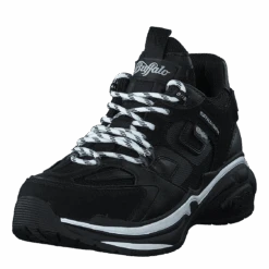 Buffalo Mellow S1 Black/white(Mellow S1 Black White) -Heppo Butik 60223 91