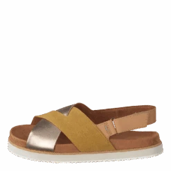 Toms Amb Gld Suede/metall Wm Marisa Gold(Amb Gld Suede Metall Wm Marisa Gold)