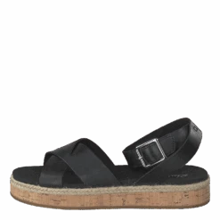 Clarks Botanic Poppy Black Leather(Botanic Poppy Black Leather 1)