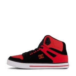 DC SHOES Pure High-top Wc Fiery Red/white/black(Pure High Top Wc Fiery Red White Black)