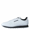 Reebok Classic Cl Leather Mu White/black/silvmt(Cl Leather Mu White Black Silvmt)