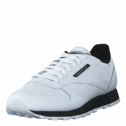 Reebok Classic Cl Leather Mu White/black/silvmt(Cl Leather Mu White Black Silvmt) -Heppo Butik 60278 33 d47e7677 1c83 4a7f 9463 0ffcc6e0e73f