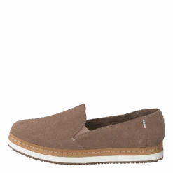 Toms Palma Leather Wrap Taupe Grey Suede(Palma Leather Wrap Taupe Grey Suede)