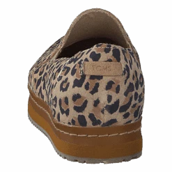 Toms Palma Leather Wrap Desert Tan Leopard Print Suede(Palma Leather Wrap Desert Tan Leopard Print Suede) -Heppo Butik 60285 58