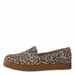 Toms Palma Leather Wrap Desert Tan Leopard Print Suede(Palma Leather Wrap Desert Tan Leopard Print Suede)