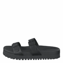 NA-KD Chunky Double Buckle Sandals Black(Chunky Double Buckle Sandals Black)