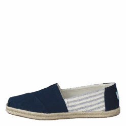 University Stripe Alprg Navy(Toms University Stripe Alprg Navy)