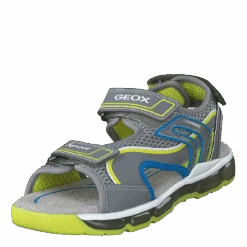 J Sandal Android Boy Grey/lime(Geox J Sandal Android Boy Grey Lime) -Heppo Butik 60302 12 d9e235e8 880c 440f 986d 340e5471214d