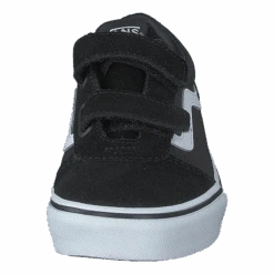 Yt Ward V (suede/canvas)black/white(Vans Yt Ward V Suede Canvas Black White) -Heppo Butik 60547 10