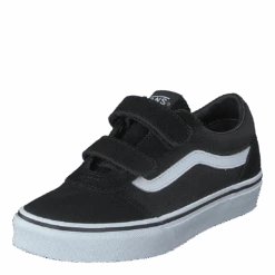 Yt Ward V (suede/canvas)black/white(Vans Yt Ward V Suede Canvas Black White) -Heppo Butik 60547 10 6d731651 b7c6 48d2 bdd8 e3c20532c469