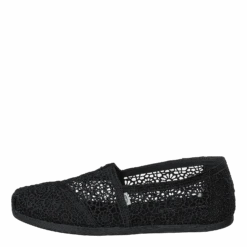 Blk Moroccan Crochet Wm Alpr E 001 Black(Toms Blk Moroccan Crochet Wm Alpr E 001 Black)