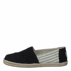 University Stripe Organic Cott Black(Toms University Stripe Organic Cott Black)