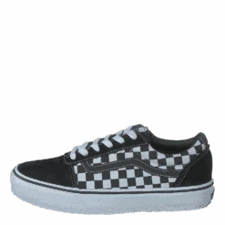 Yt Ward (checkered) Black/true Wh(Vans Yt Ward Checkered Black True Wh)