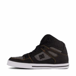 Pure High-top Wc Black/armor/black(Dc Shoes Pure High Top Wc Black Armor Black)
