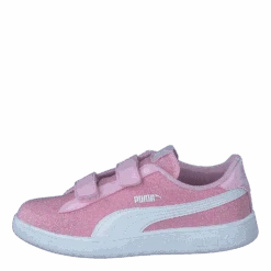 Puma Smash V2 Glitz Glam V Ps Pearl Pink-puma White(Puma Puma Smash V2 Glitz Glam V Ps Pearl Pink Puma White)