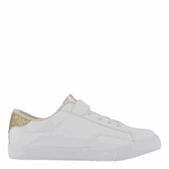Theron V Ps White Smooth Pu/gold Metallick(Ralph Lauren Junior Theron V Ps White Smooth Pu Gold Metallick) -Heppo Butik 61112 32 003