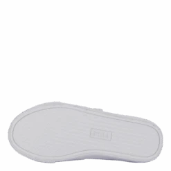 Theron V Ps White Smooth Pu/gold Metallick(Ralph Lauren Junior Theron V Ps White Smooth Pu Gold Metallick) -Heppo Butik 61112 32 004