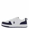 Polo Court Ii C-white Tumbled/navy(Ralph Lauren Junior Polo Court Ii C White Tumbled Navy)