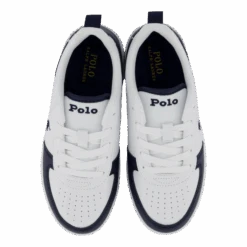 Polo Court Ii C-white Tumbled/navy(Ralph Lauren Junior Polo Court Ii C White Tumbled Navy) -Heppo Butik 61112 42 006