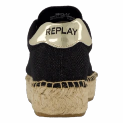 Winn Espadrille Black(Replay Winn Espadrille Black) -Heppo Butik 61123 27 005