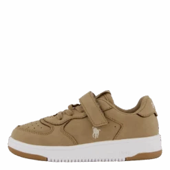 Masters Court Ps C-khaki Super Suede/cream Pp(Ralph Lauren Junior Masters Court Ps C Khaki Super Suede Cream Pp)