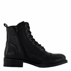 Pandora Laced Boots Black(Ten Points Pandora Laced Boots Black) -Heppo Butik 61188 74 003