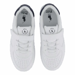 Masters Court Ps C-'white / Navy Tumbled(Ralph Lauren Junior Masters Court Ps C White Navy Tumbled) -Heppo Butik 61209 90 006