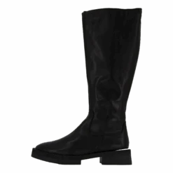 Medellyn High Boots Black Leather(Steve Madden Medellyn High Boots Black Leather)