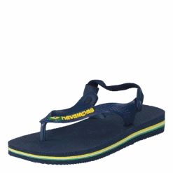 Havaianas Baby Brasil Logo Navy Blue/Yellow(Baby Brasil Logo Navy Blue Yellow) -Heppo Butik 02790 03 b40429cb 54ec 43d6 a4f4 cb6c153e988d