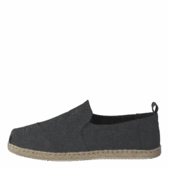Toms Deconstructed Alpargata Rope Black Washed Canvas/rope(Deconstructed Alpargata Rope Black Washed Canvas Rope)
